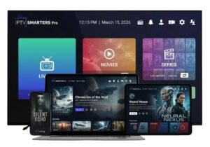 IPTV Smarters Pro sur Fire Stick – interface de l’application